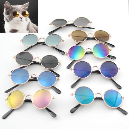 Pet's Round Vintage Sunglasses - MeeowShop