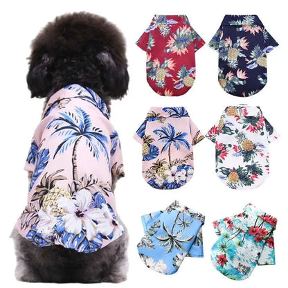 Pet's Tropical Hawaiian Tropical T-Shirts - MeeowShop