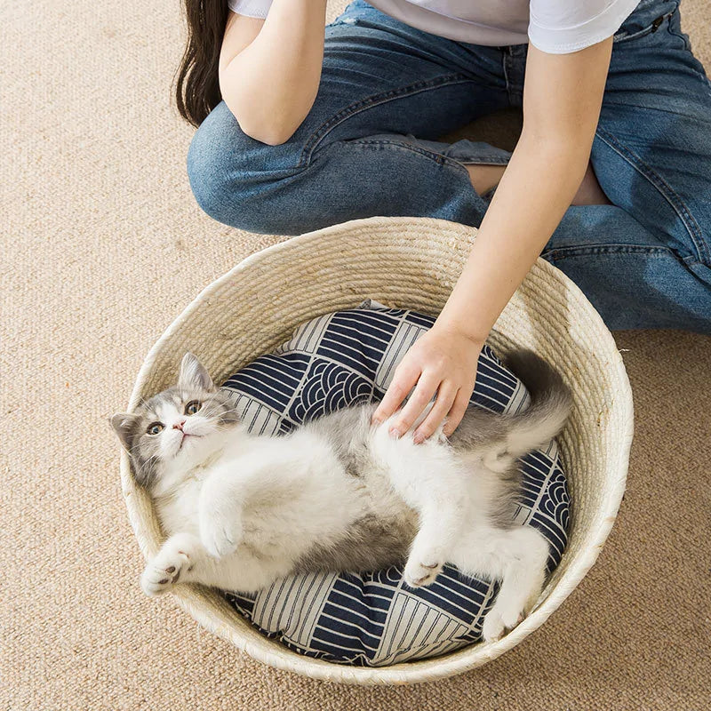 Cat's Straw Bed - MeeowShop