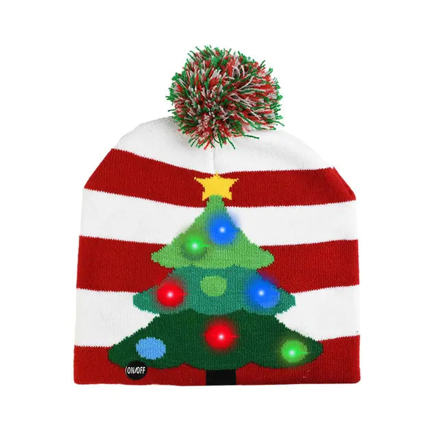 LED Lit Christmas Hat