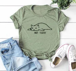 Not Today Lazy Cat Shirt