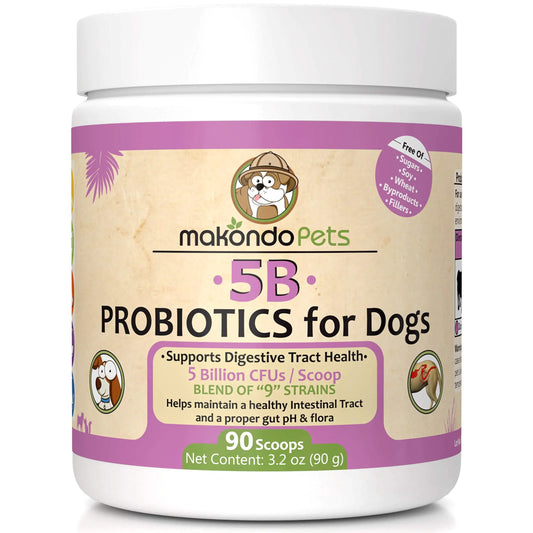 Probiotics for Dogs Puppies Extra Strength 9 Species 5 Billion CFU per Scoop