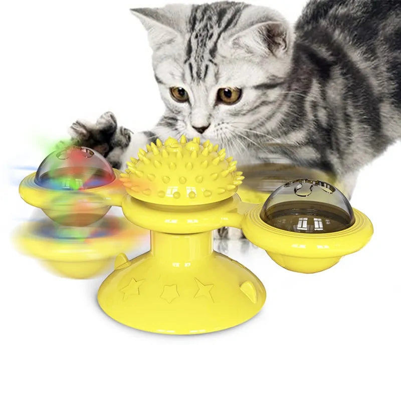 Pet's Interactive Turntable Windmill Ball Toy - MeeowShop