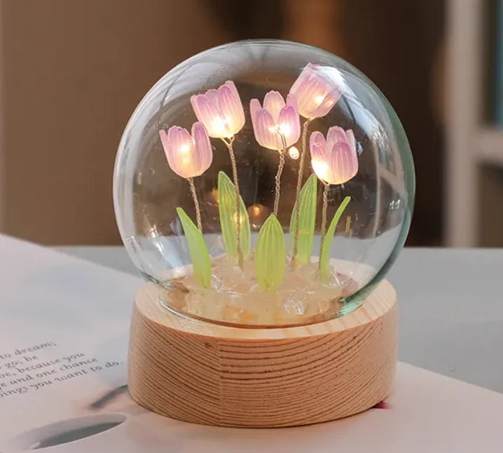 LED Tulip Flower Night Light – DIY & Normal Variants