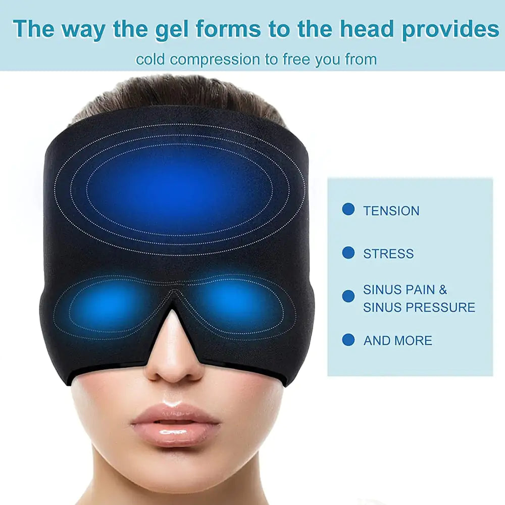 Head Massager & Eye Mask for Stress and Pain Relief