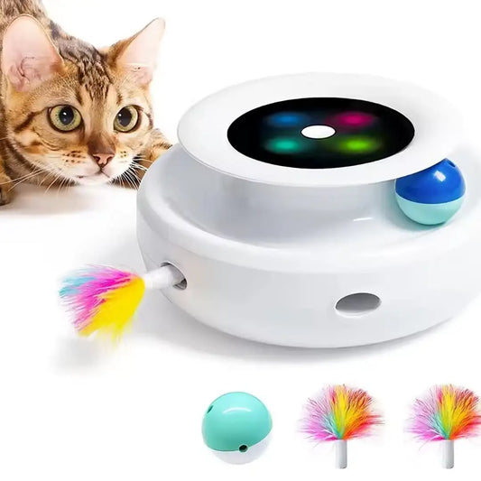 Cat's Automatic Feather Ball Toy - MeeowShop