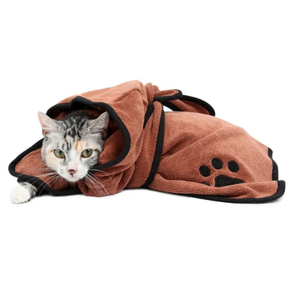 Pet's Microfiber Towel Outfit