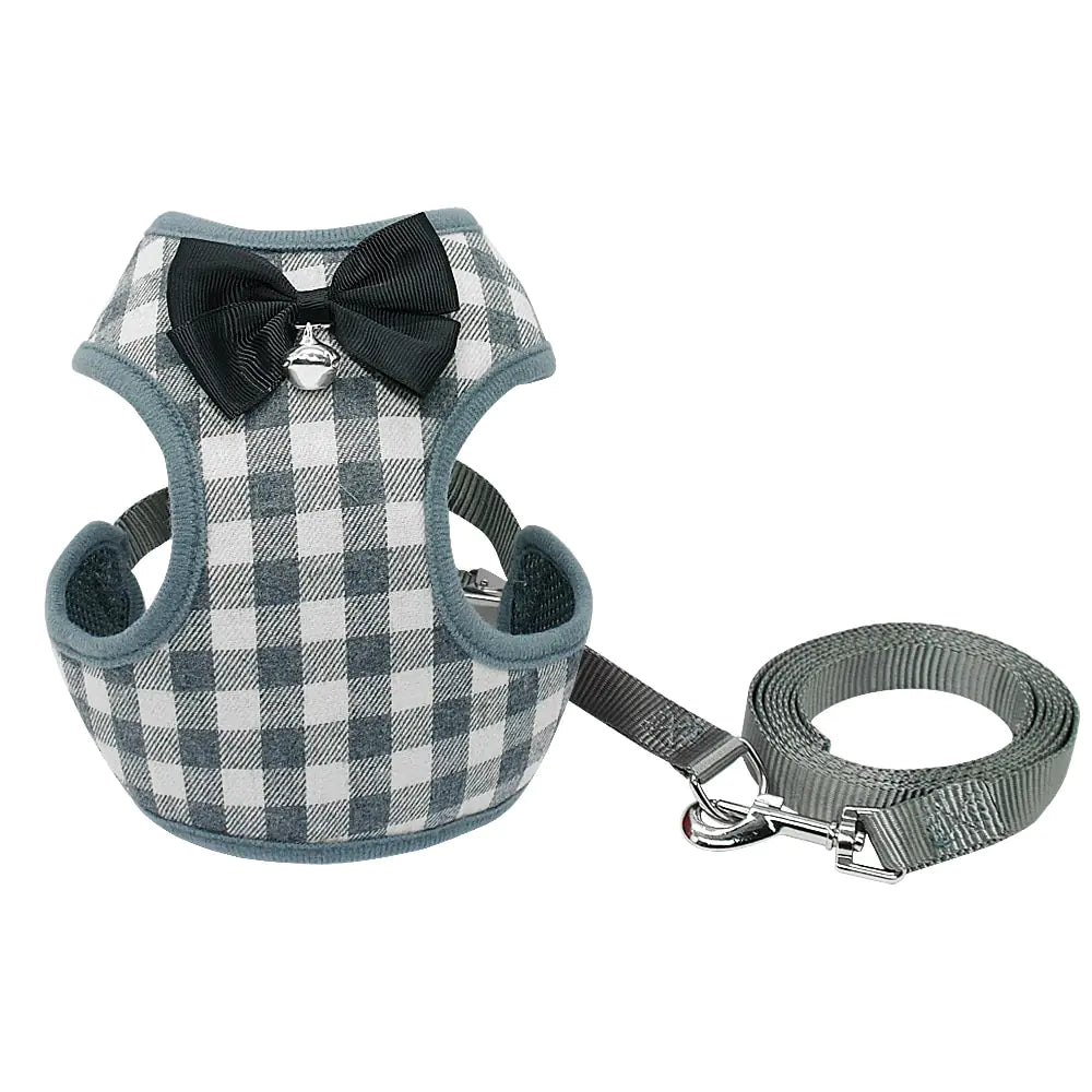 Pet's Fancy Bowknot Mesh Padded Harness - MeeowShop