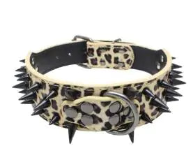 Pet's Spiked Studded Leather Collars - MeeowShop