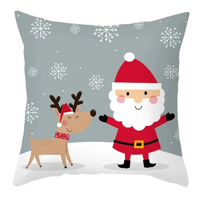 Cartoon Christmas Pillow Cover