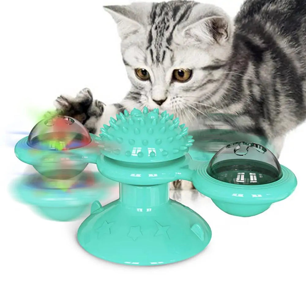 Pet's Interactive Turntable Windmill Ball Toy - MeeowShop