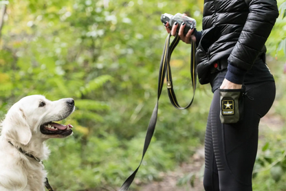 Dog's Treat Bag Attachment with Army tag