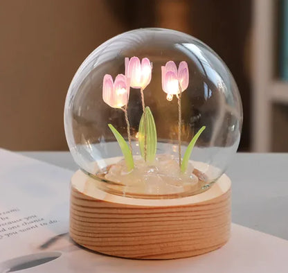 LED Tulip Flower Night Light – DIY & Normal Variants