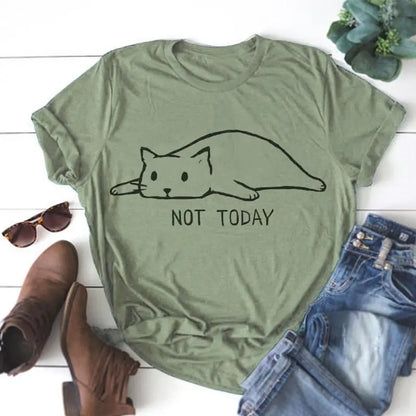 Not Today Lazy Cat Shirt