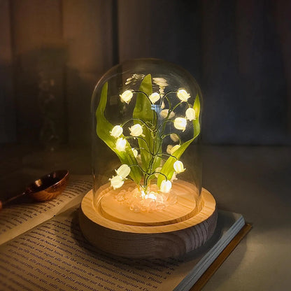 Lily of The Valley Flowers LED Night Light