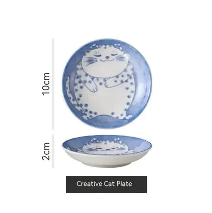 Ceramic Cat Pattern Dish