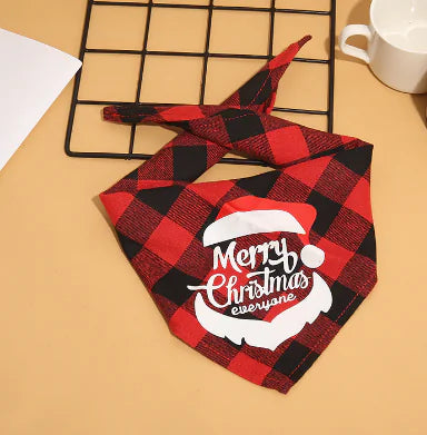 Pet's Christmas Plaid Bandanas - MeeowShop