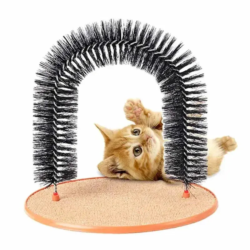 Cat's Self-Grooming and Scratching Pad Arch - MeeowShop