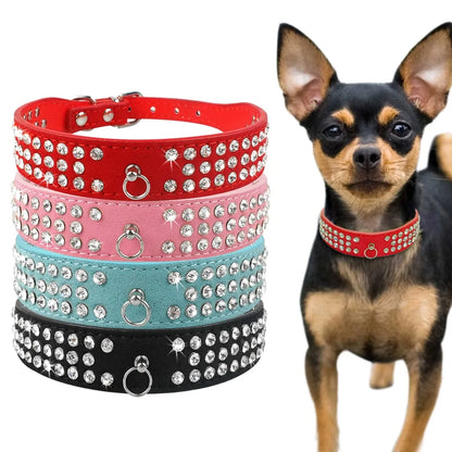 Pet's Adjustable Diamond Bowknot Collar - MeeowShop