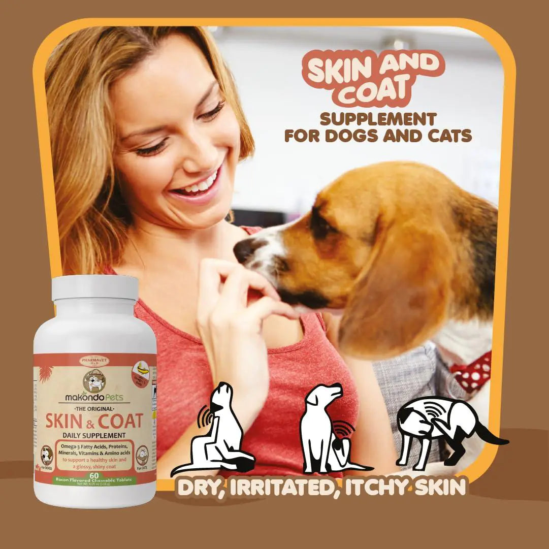 Cat's & Dog's Skin and Coat Supplement with Fish Oil and Omega 3