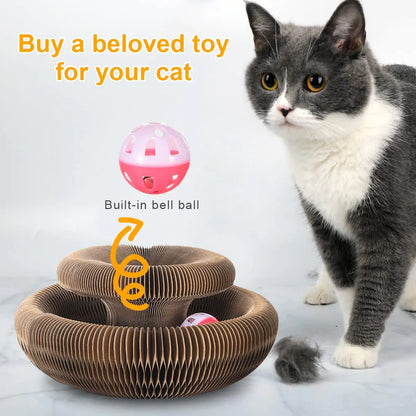 Cat's Scratching Board With Noisy Ball - MeeowShop